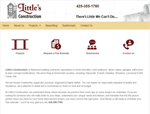 Tablet Screenshot of littlesconstruction.com